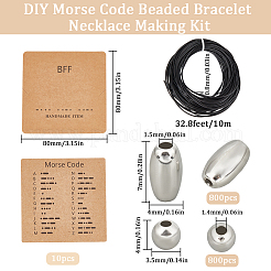 DIY-Set zur Herstellung einer Halskette aus Morsecode-Perlen&nbsp;DIY-SC0024-46D