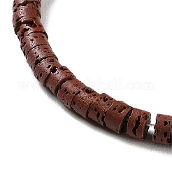 Brins de perles teintées en pierre de lave synthétique&nbsp;G-H311-10-03