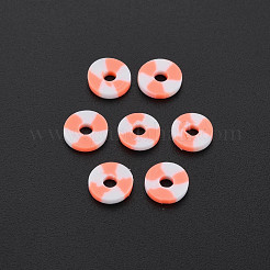 Perline in argilla polimerica bicolore fatte a mano&nbsp;CLAY-N008-B010C