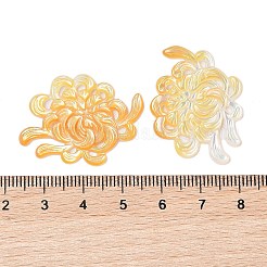 Natürliche gelbe Muschel geschnitzte Cabochons&nbsp;SSHEL-C012-24B