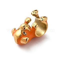 Ionenplattierung (IP) 304 Edelstahl Emaille europäischen Perlen&nbsp;STAS-G308-41G