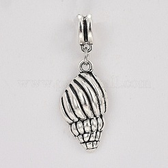 Tibetische Legierung europäische baumelnde Charms&nbsp;PALLOY-JF00374