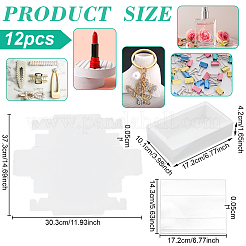 Faltbare kreative Kraftpapier-Schubladenboxen mit transparenter PVC-Deckfolie&nbsp;CON-WH0113-09B