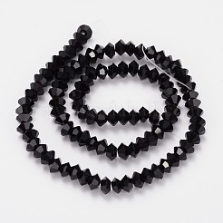 Bicono sfaccettato fili di perle di vetro&nbsp;GLAA-J082-A06