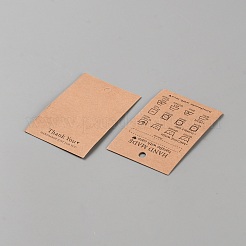Cartellini dei prezzi fatti a mano in carta kraft&nbsp;CDIS-WH0020-24
