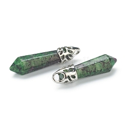 Pendentifs pointus en jade blanc naturel&nbsp;G-E332-C32