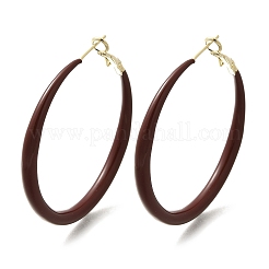 Ottone orecchini anello cerchio&nbsp;LS-EJEW-A121-12C-G