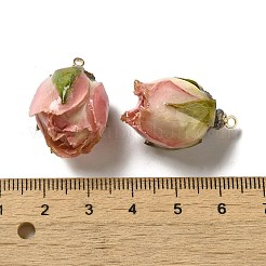 Konservierte Rose mit Anhängern aus Goldlegierung&nbsp;FIND-M010-01E