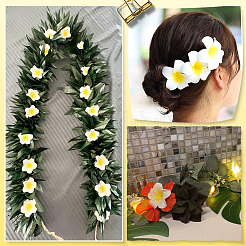 30 Stück 3 Stile Schaumstoff künstliche Frangipani-Blüte Alligator Haarspangen&nbsp;PHAR-SP0001-23B