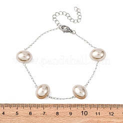 Gliederarmbänder aus Acrylimitationsperlen&nbsp;BJEW-F519-01P