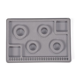 Planche à Perles Avec Couvercle Gris – 6 Fentes Et 3 Canaux En U – Pour Création Bijoux
