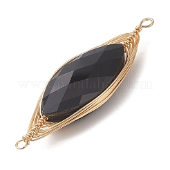 Facettierte Glas-Pferdeaugen-Verbindungsstücke&nbsp;PALLOY-JF04803