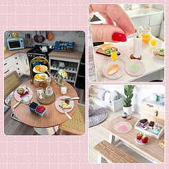 Ornements miniatures en résine sur plaque&nbsp;DOLL-TAC0001-003B