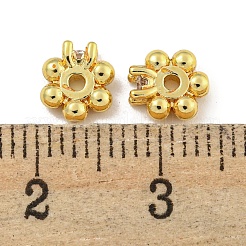 Cremagliera in ottone placcatura perline zirconi&nbsp;KK-L215-312G