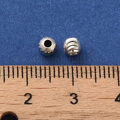 925 perline distanziatrici rotonde ondulate in argento sterling&nbsp;LS-STER-K178-02A-S