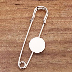 Épingles de sûreté en laiton accessoires de broche&nbsp;KK-WH0081-92A-G