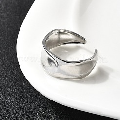 Bagues de manchette ouvertes en acier inoxydable 304 pour femmes&nbsp;RJEW-H261-05P