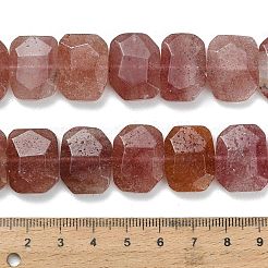 Perles de quartz fraise naturel&nbsp;G-C285-A03-01