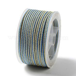 Cordon tressé en polyester bicolore de 14 m&nbsp;OCOR-G015-02A-05