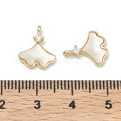 Messing micro pave klar zirkonia charme&nbsp;KK-F926-02G
