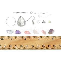 DIY-Set für baumelnde Ohrringe aus natürlichen Edelsteinen&nbsp;DIY-FS0006-91