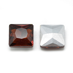 Cabujones de cristal con rhinestone&nbsp;RGLA-T027-8x8mm-25