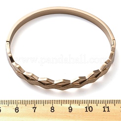 Ionenplattierung (IP) 304 Edelstahl-Armreifen mit Scharnier für Frauen&nbsp;BJEW-A011-15RG