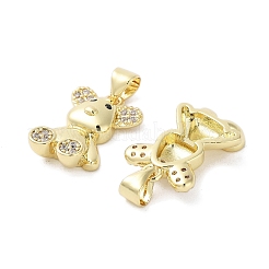 Pendentifs en laiton avec micro pavé de zircone cubique&nbsp;KK-E102-06G-02