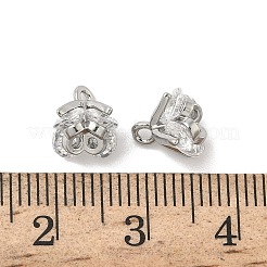 Adornos de latón micropavé de circonia cúbica&nbsp;KK-B166-06P