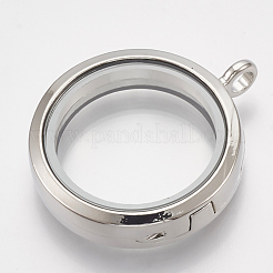 Legierung magnetische Medaillon Anhänger&nbsp;PALLOY-T052-23P