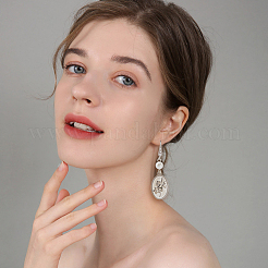 3 paire de crochets de boucles d'oreilles en argent sterling plaqué rhodium anti-ternissement&nbsp;STER-BBC0006-71
