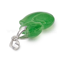 Fuchs Farbverlauf Backfarbe transparente Glasanhänger&nbsp;PALLOY-JF03271-01