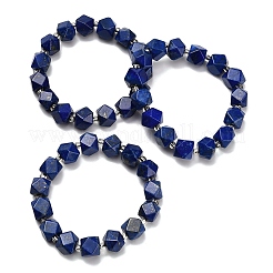 Natürliche Lapislazuli Perlen Stretch-Armbänder&nbsp;BJEW-F523-05