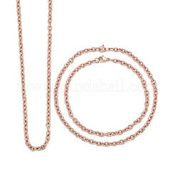 Ensemble de fabrication de bijoux avec chaîne en acier inoxydable 304&nbsp;MAK-LS0001-01RG