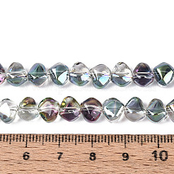 Chapelets de perles en verre transparent électrolytique&nbsp;EGLA-N017-05A-A05