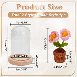 1 Set Glasglocke&nbsp;DJEW-WR0001-01B