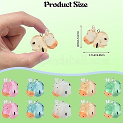 30 pièces pendentifs en résine lumineuse 5 couleurs&nbsp;RESI-SZ0003-24