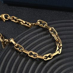 5 mm ovale Gliederkettenarmbänder aus Edelstahl 304&nbsp;SA-CBA2696-08G