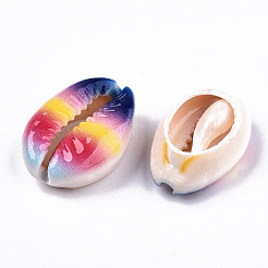 Perle di conchiglia naturale stampate&nbsp;SHEL-S266-20B