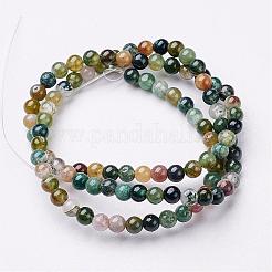 Natur Indien Achat Perlen Stränge&nbsp;GSR4mmC002