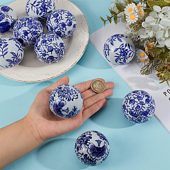 10 Uds cuentas de porcelana hechas a mano&nbsp;PORC-BC0001-07