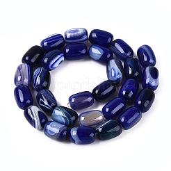 Chapelets de perles d'agate naturelle&nbsp;G-N356-02B-08