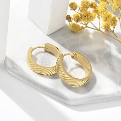 Orecchini a cerchio in acciaio inossidabile 304 per donna&nbsp;EJEW-C096-63G