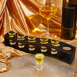 Porta bicchieri da vino in bambù con 6 foro&nbsp;ODIS-WH0081-17A
