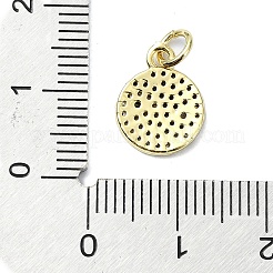 Pendenti in zirconi cubici colorati in micro pavè di ottone&nbsp;KK-H475-05G