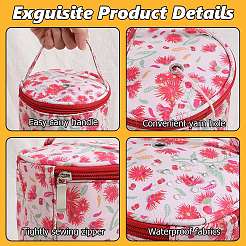 Zylinderförmigtasche aus Polycotton-Strick mit Reißverschluss&nbsp;AJEW-WH20011-19B