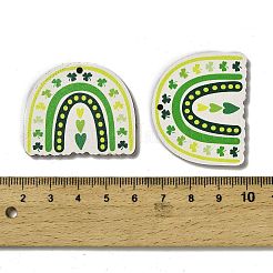 Bedruckte Holzanhänger mit St. Patrick's Day-Motiven&nbsp;WOOD-V002-02E