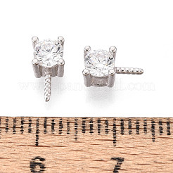925 gancio in argento sterling e zirconi cubici trasparenti&nbsp;STER-T008-72S