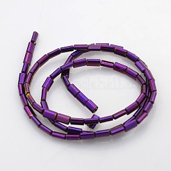 Electroplate non magnetici ematite sintetico fili di perline&nbsp;G-J220-09