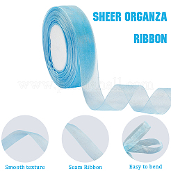 1 rotolo di nastro di organza trasparente&nbsp;SRIB-CY0001-22A-04